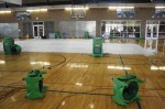 Pennington basketball courts damaged
