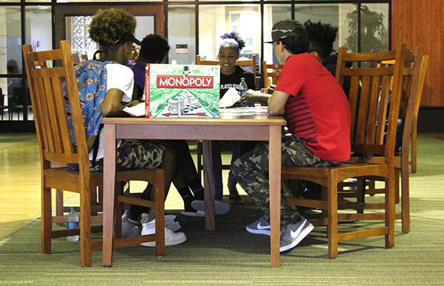 Students enjoy relaxation with game night