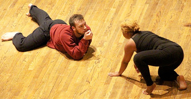 Dance performance project 2 presents an improvisational dance routine