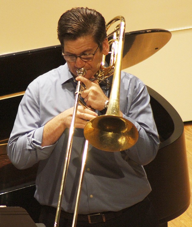 Member of the Louisiana Philharmonic attracts a crowd