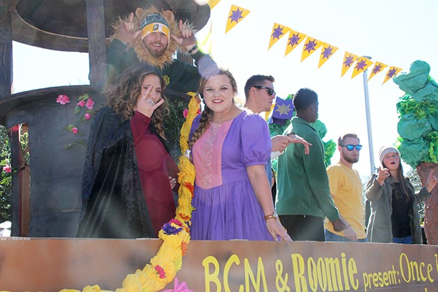 Fairy tale-themed floats designed for Homecoming Parade