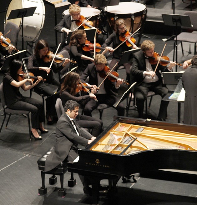 Symphony orchestra performs classics