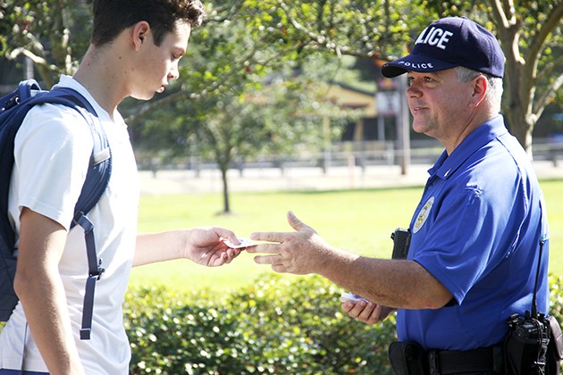 Campus police officers continue to make connections