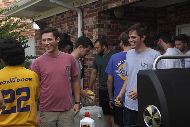 Delta tau delta hosts welcome bbq for new students