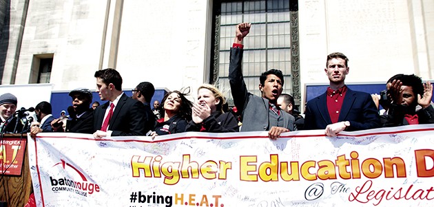 Students rally for higher education at state capitol