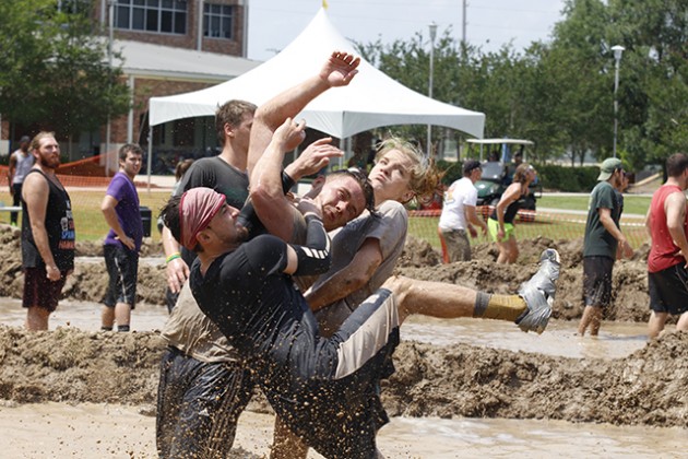 Students collide with fun and mud  for Swamp Bowl