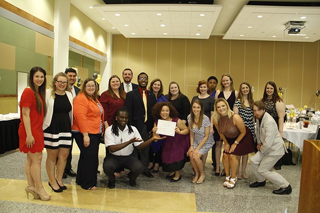 Residential life students participate in success banquet