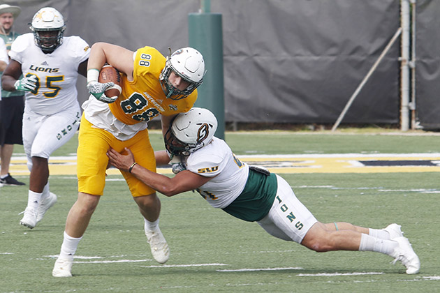 The Lions football team now has 17 new recruits to begin play in the fall. The players are preparing for fall practices that will begin in August with the new Head Coach Frank Scelfo.