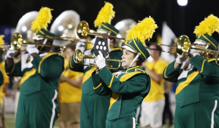 The “Spirit of the Southland” Marching Band allows students to perform at university games regardless of the student’s major.