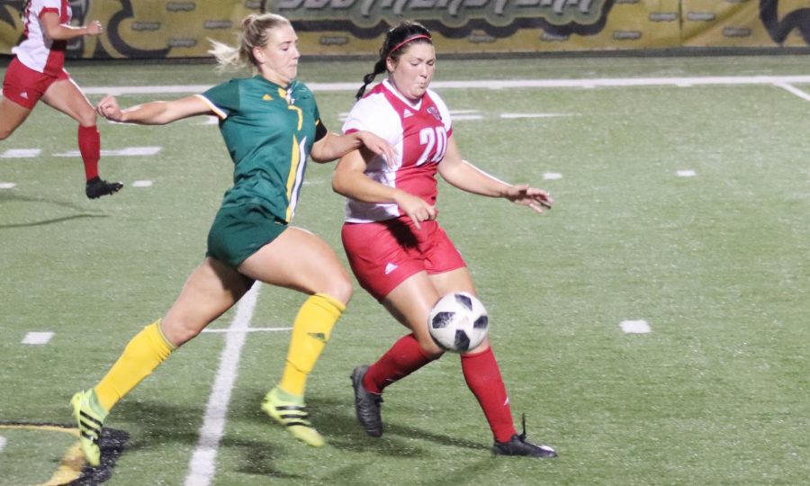 Christina Cutura, a senior forward, is the highest scoring player of the season with a total of seven goals. Cutura scored three goals and her second hat trick of the season in the “Senior Night” game against Nicholls State University. 