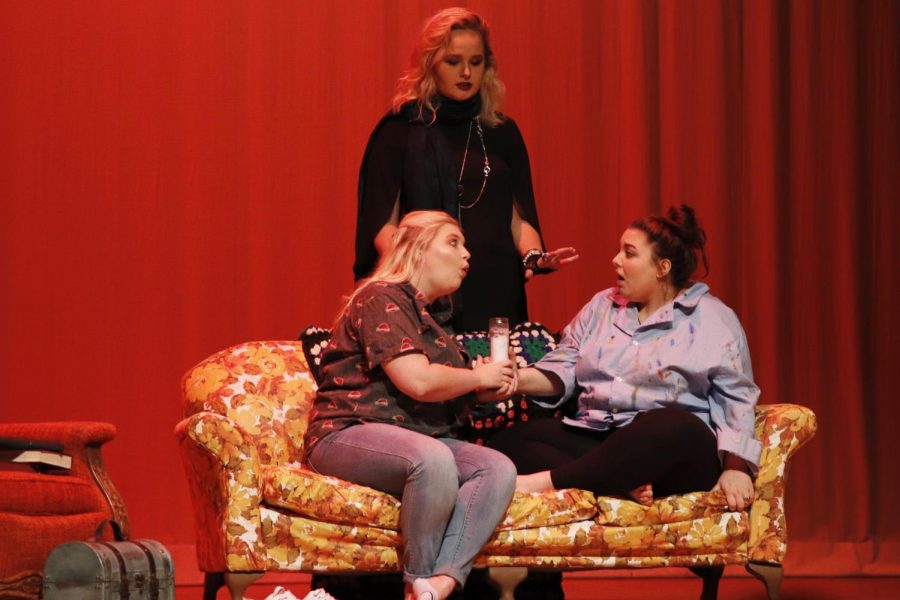 The Hammond Horror Festival started with Alpha Psi Omegas 24-hour production, Seven Frightening Phobias. The play included seven parts, each focused on a different phobia, such as A Gory Phobia.