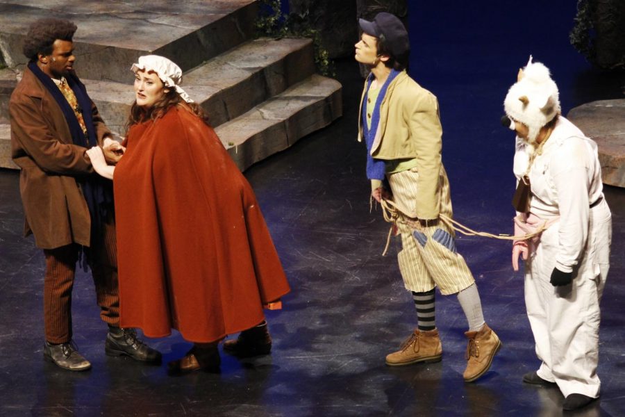 “Into the Woods“ was performed in the Columbia Theatre for the Performing Arts. The act brought together well known characters like Cinderella, Rapunzel and Little Red Riding Hood.