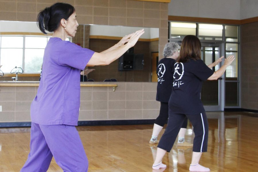 Muilin Hodges, a resident of Hammond, takes tai chi classes offered by the Recreational Sports and Wellness Center as a form of relaxation and exercise.