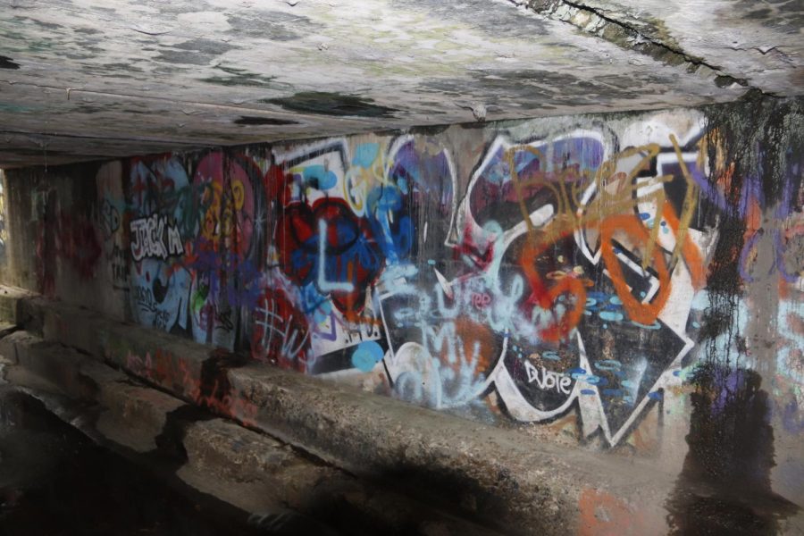 Graffiti art can be found under train tracks in Hammond. Although it can be an attraction, artists should consider the property of private and public businesses before creating their art.  