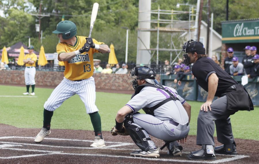 The Lions baseball team took a 2-1 series victory against the Northwestern State University Demons, putting the Lions record at 18-18.