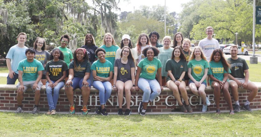 2019 orientation leaders help incoming students adjust to the university. Orientation leaders start their training during the spring semester upon hire.