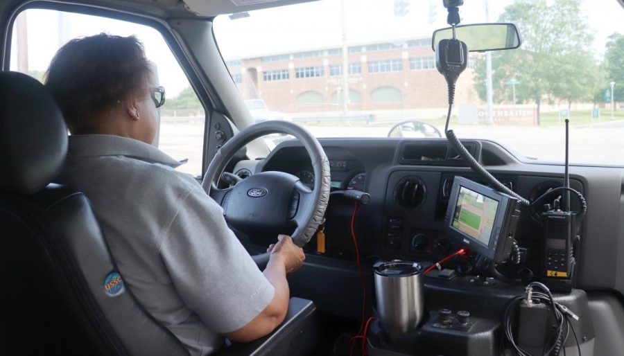 Bus drivers of the Lion Traxx shuttle service attributed their favorite part of the job to meeting and interacting with students. The shuttle service operates from 7 a.m. to 6 p.m. on Monday through Thursday. 