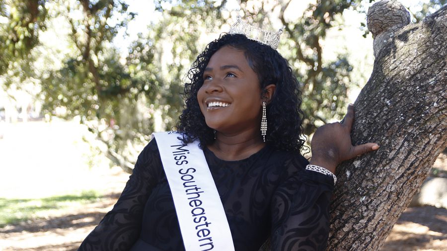 “That’s what I want to continue to do throughout my reign this school year—show myself, present, be of any help or service I can be to the community.”
 - Janine Hatcher, Miss Southeastern 2020
