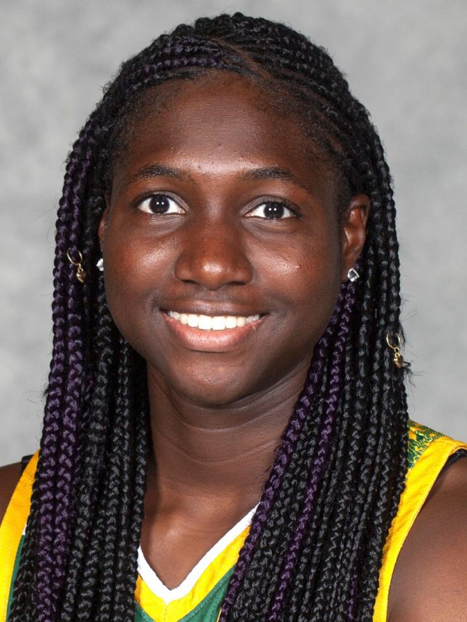 Senior+center+Aminat+Jubril+first+arrived+to+America+and+played+womens+basketball+at+Pensacola+State+College.+In+her+final+year+of+eligibility+Jubril+chose+to+attend+Southeastern.+