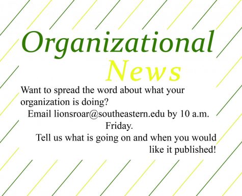 Organizational News: March 10, 2020 Issue