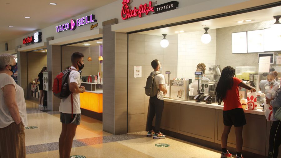 The Mane Dish and the Ascension Market are open for select hours for residents that remain on campus for the week of Aug. 24-30. However, the Lions Den Food Court at the Student Union and other dining locations on campus will be closed for the week.