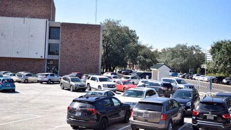A turning lane was added to the parking lot behind D Vickers Hall in order to keep pedestrians and other drivers safe.