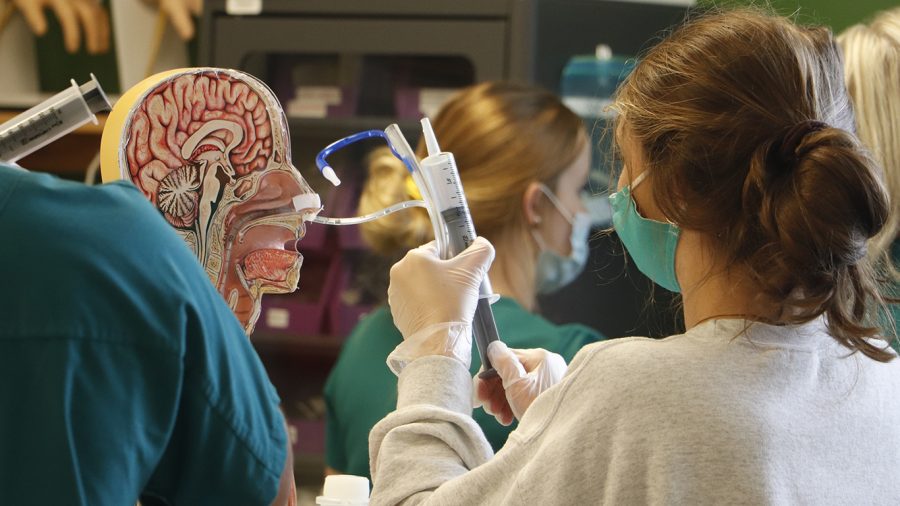 Nursing students have been able to better understand the scope of their future careers in the midst of the COVID-19 pandemic. 