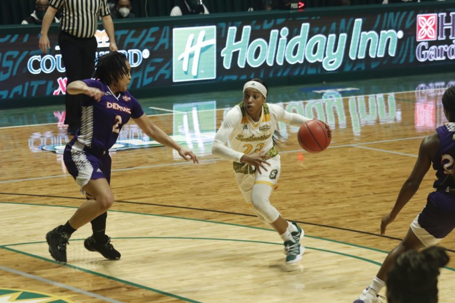 The Lady Lions basketball team will face Sam Houston State University on Feb. 10.