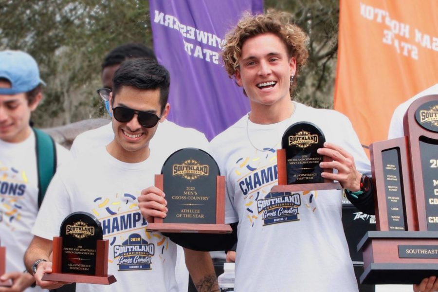 Cortez, Foster and their teammates made history as they claimed the first ever Southland Conference Championship for cross country.