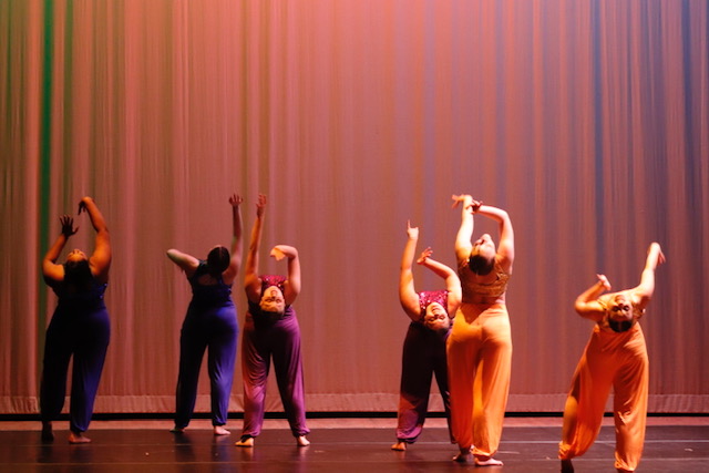 Students perform in nursing major Brooke Harris's senior dance concert, titled 
