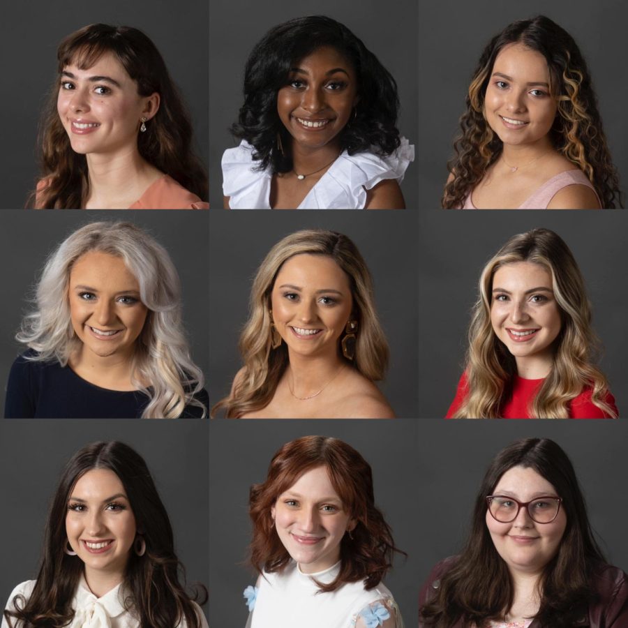 Candidates for the Miss Southeastern Louisiana University 2022 scholarship competition 