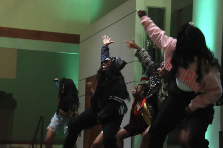 Flipside Dance performs on stage in the Student Union Ballroom at Project P.U.L.L.s Culture Shock event on April 7.