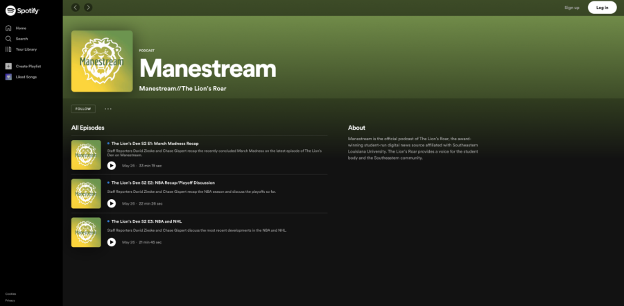 Manestream now available on Spotify - The Lion's Roar