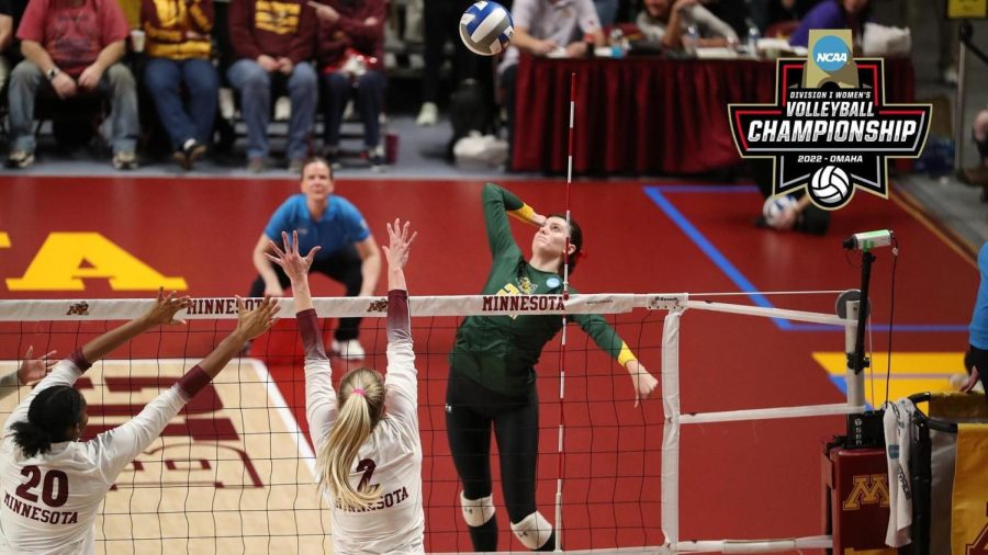 Cicily+Hidalgo+goes+up+for+an+attack+during+the+NCAA+Tournament+First+Round+match+against+Minnesota.