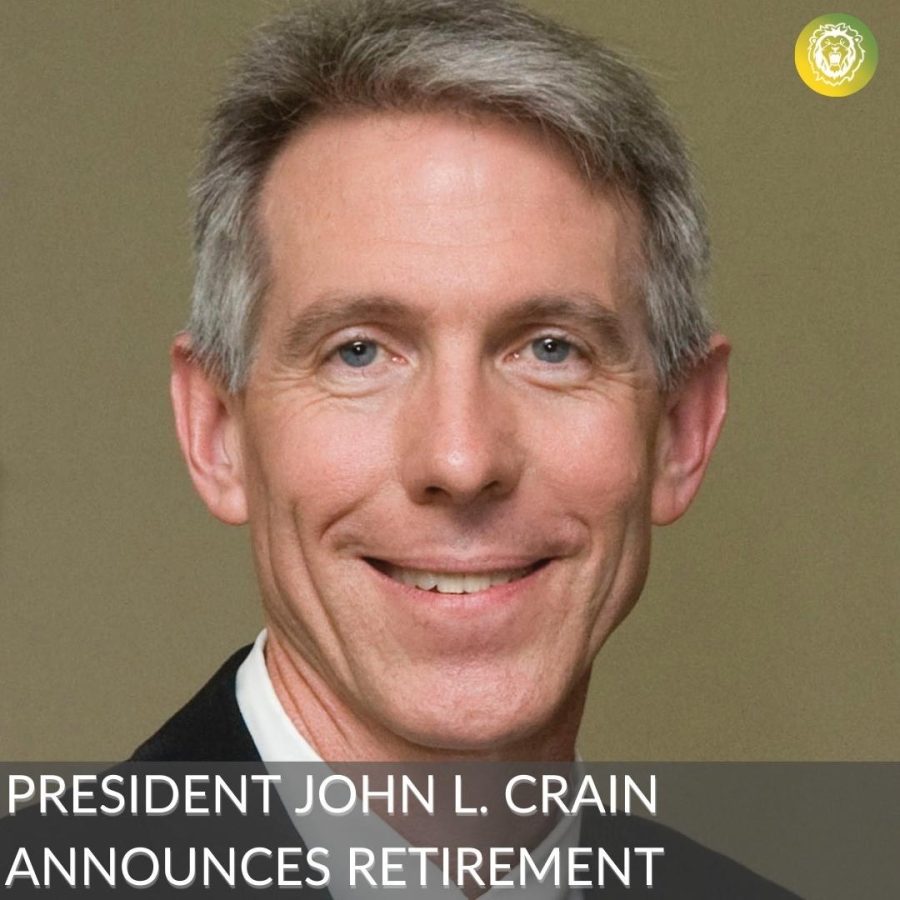 President John L. Crain announces his retirement after 14 years in office.