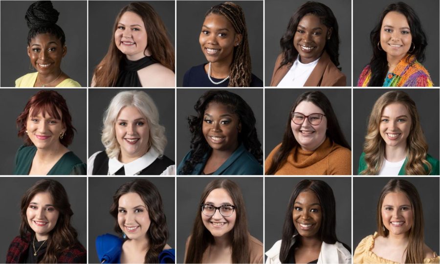 The contestants for the Miss Southeastern 2023 scholarship competition. 