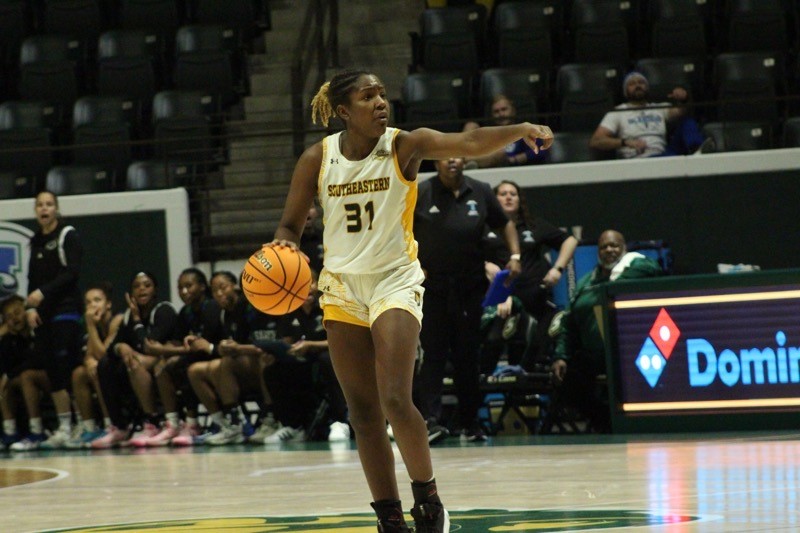 Junior guard Alexius Hornes career day propelled the Lady Lions past the Islanders at the University Center on Saturday afternoon. (Feb. 4, 2023)