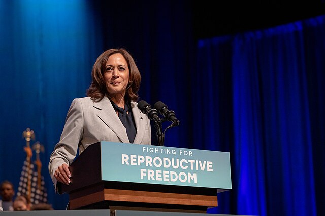 Vice President Kamala Harris speaks at a forum on abortion policy. (April 26, 2023)