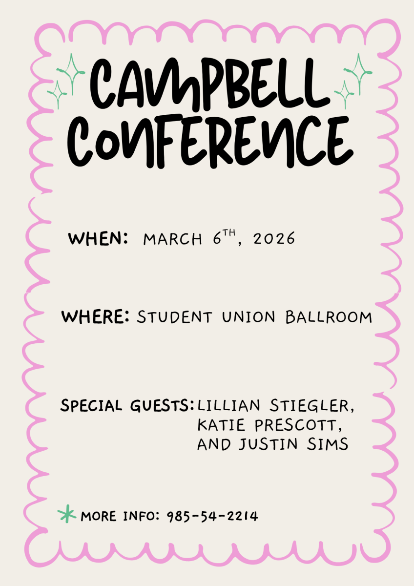 A beige paper with pink outlining that states information about an upcoming event.