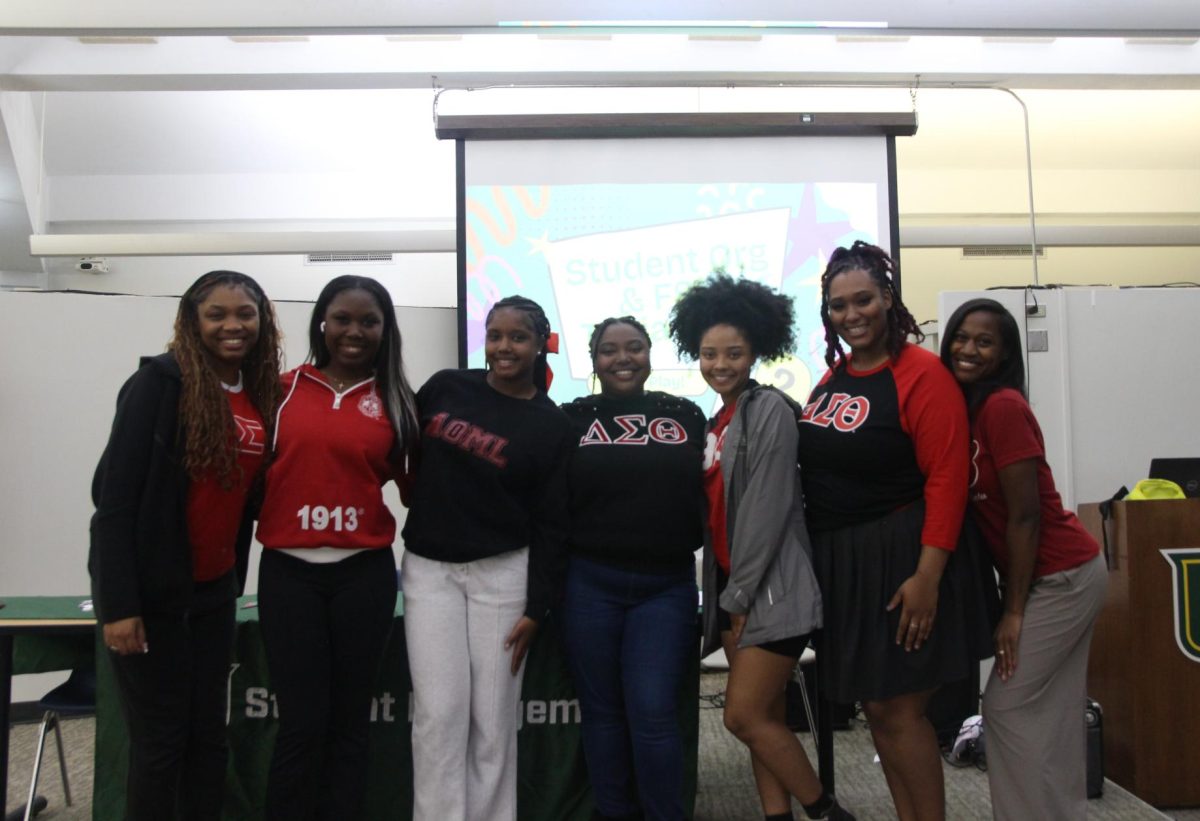 a group of sorority members posed