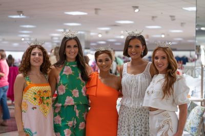 Miss Louisiana Week officially began last night with the first round of preliminary competition at the Monroe Civic Center.Representing Southeastern Louisiana University are five delegates:
• Eva Delatte, Miss Southeastern
• Samantha Kapoulas, Miss Jazzland
• Kobi Painting, Miss Camellia City
• Shelby Bordelon, Miss Slidell
• Miranda Sensat, Miss Cottonport

On the eve of competition, the delegates participated in a fashion show hosted at Dillard’s, offering a glimpse of their personal style and poise ahead of the week’s events. 
misslouisiana missla25 misssoutheasternlauniv2025
